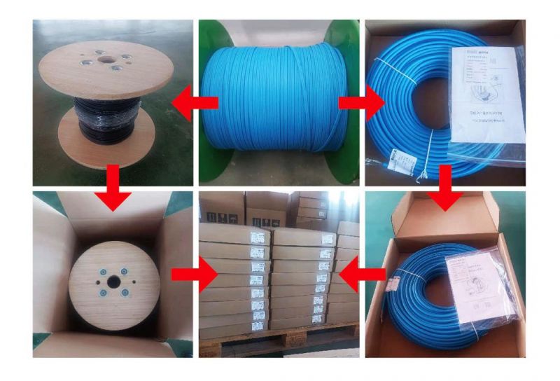 Roof and Gutter De-Icing Electric District Heating Cable From OEM Factory