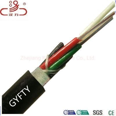 4-36 Core Fiber Optic Cable Cable Type GYFTY G652D Fiber