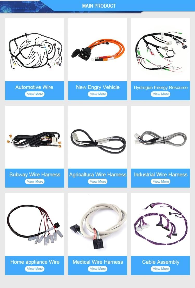 Customized 3m Round 8 AWG Flat Cable Wire Harness