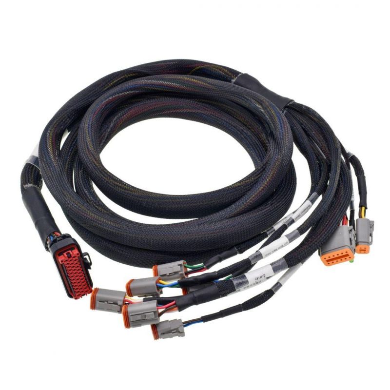 OEM Terminal Automobile Panel Mount Cables Control Electrical Cabling Harness Assembly with RoHS