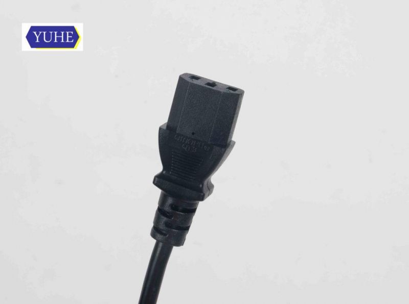 3 Pin Us Canada Power 5-15p Plug Cable with IEC C13 Connector Computer Power Cable
