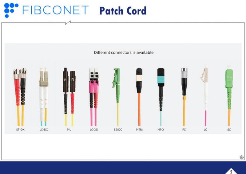 FTTH FC-St Simplex 3mm FTTH Fiber Optic/Optical Jumper Patch Cord