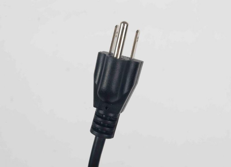 3 Pin Plug UL Straight NEMA 5-15p Plug with IEC C14 Connector Power Cable