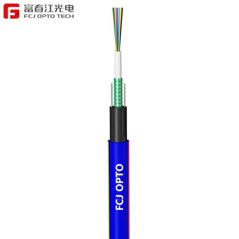 Gjyfxch Optical Fiber Cable Single Model FTTH Cable Gjyfxch 1-4 Cores Flat Cable Communication Cable LSZH Steel Wire