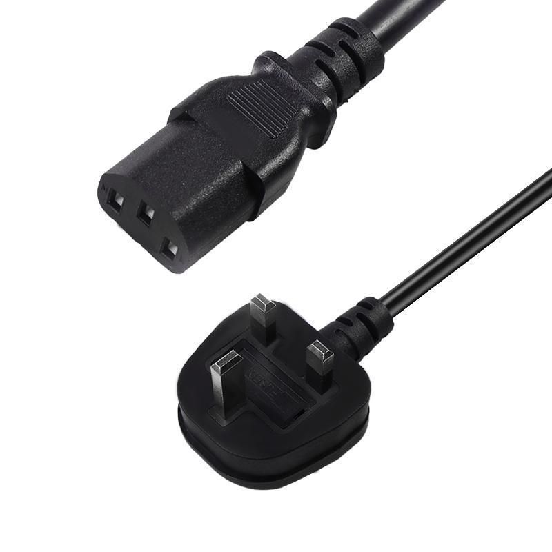 16A 250V BS1363 UK Plug with IEC60320 C13 Connector Power Extension Cable