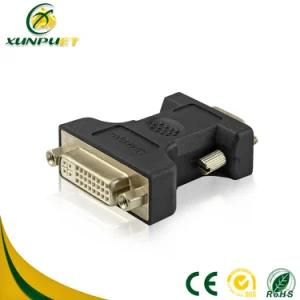 Portable DVI Female to VGA Power Male Converter Adapter