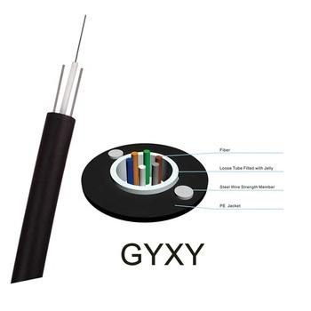 Central Loose Tube Glass Armid Yarn PE Sheath Non-Armored Fiber Optic Cable (GYXY) 2 4 6 8 10 12 Core