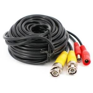 15m BNC Video DC Power Extension Cable for CCTV Camera Dvrs Coaxial Cable