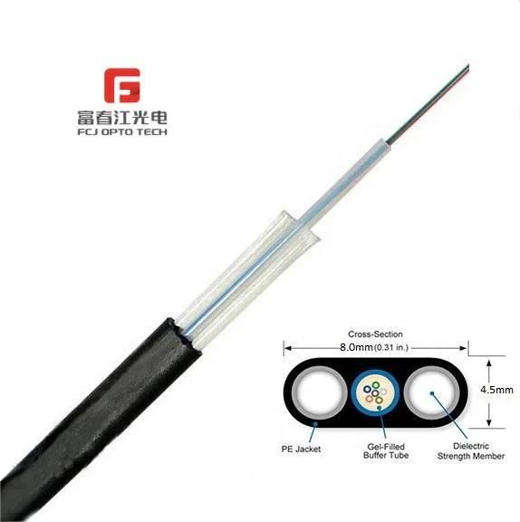 Cheap Price Single Mode Optic Cable FTTX Outdoor Drop Cable Gyfxtby G652D Fiber Optic Flat Drop Cable