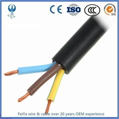 VDE Standard Vacuum Cleaner Rubber Cable H05rr-F 300/500V 5g 2.5mm2
