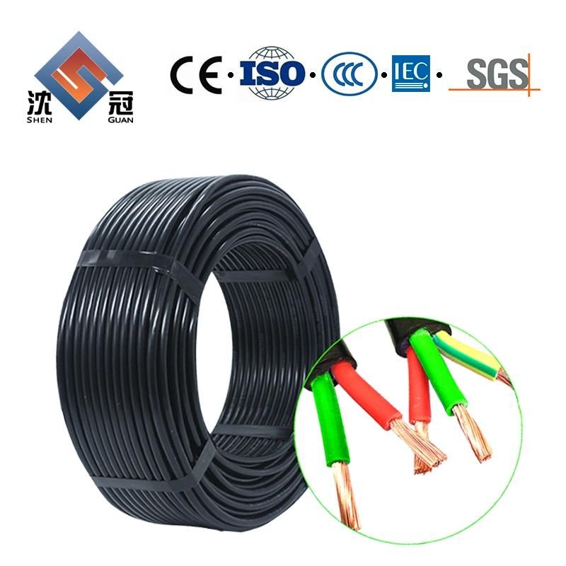 Shenguan 0.6/1kv Yjv Electrical Power Cable XLPE Building 4*16mm2 Electrical Cable Building Insulation Copper Conductor Flexible Electric Wire