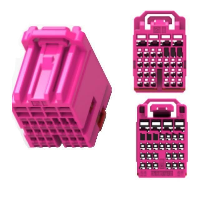 Te 2098067-5 Pink Color Female Connector for Cherolet Car Alarm Cable