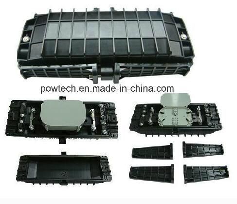 Horizontal Fiber Optic Closure with Fiber Splice Tray