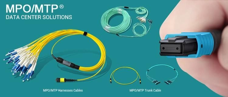 12 24 Fiber Optical Cable Loopback Tester Om3 Om4 Multimode MTP/MPO Loopback
