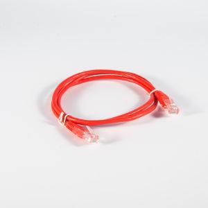 Fluke Pass Red Cat 5e Patch Cord UTP Bc for Computer/Patch Panel 20m
