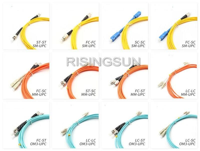 FC/Upc-FC/Upc PC APC Singlemode Duplex 3.0mm Fiber Optic Patch Cord