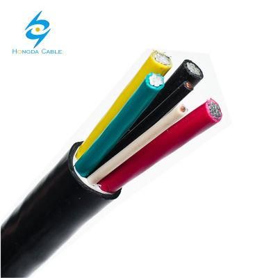 Underground Aluminium Cable 3*4+1*6+2*12AWG 3*2+1*4+2*12AWG Al Xlp PVC 600V