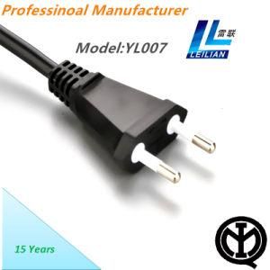 Italy Type Power Cord Plug Imq 2 Pins 10A 250V