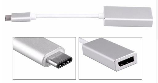 USB 3.1 Type C Male to Displayport Dp Adapter (C-DP-01)