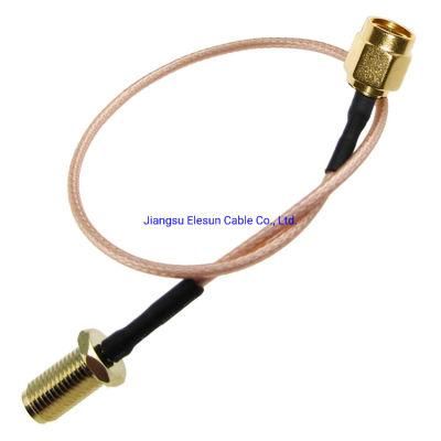 Manufacture Rg179 50ohm RF Coaxial Cable Assembly with MCX R/a Plug to SMA or MCX R/a Plug Connector