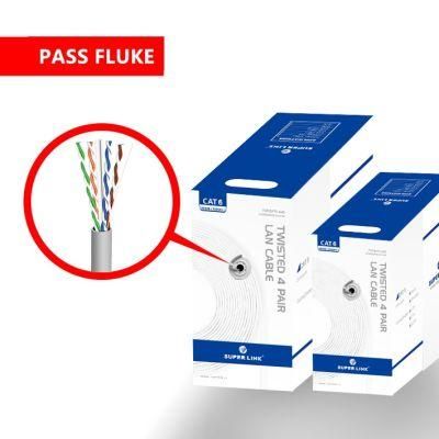 Cat 6 Network Cable Pass Test Pure Copper 24AWG 4pr