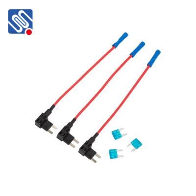 Meishuo Micro Mini Size Fuse Holder Add a Circuit Easy to Use 150mm 16AWG Fuse Tap with Blue Terminal Wire