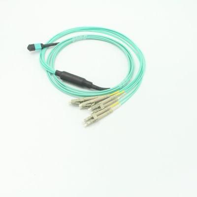 MPO (FEMALE) -LC 12 Fiber Optical Fiber Cable with 5 Meters