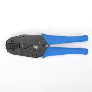 Coaxial Cable Crimper Pliers with Blue Ratchet Handle
