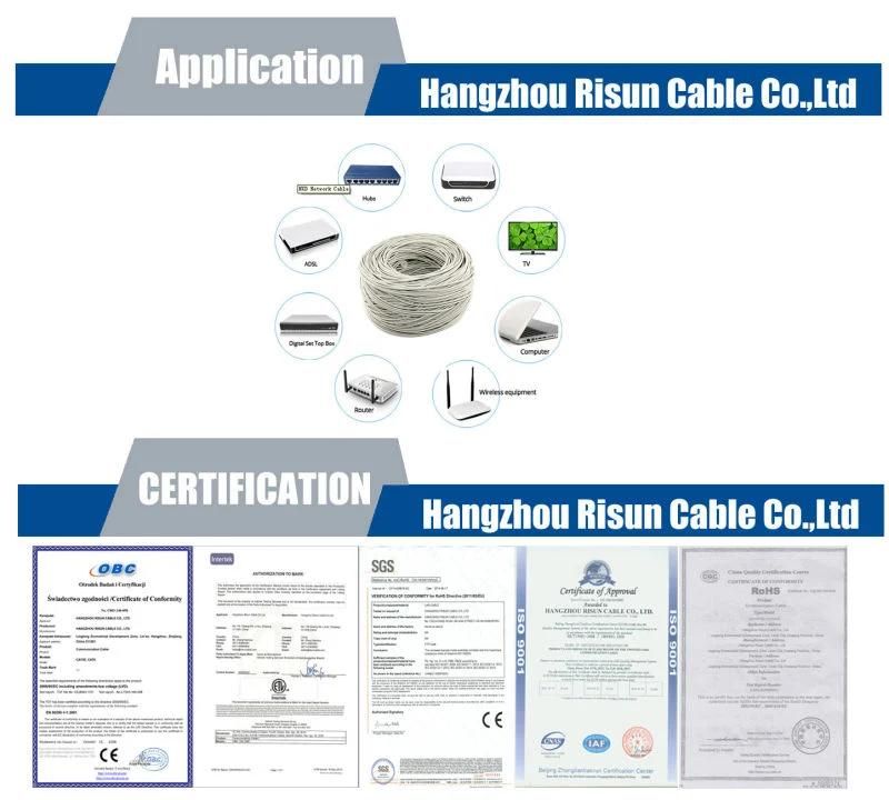 Pass The Fluke Test UTP Cat5e Double Jacket with Messenger Network Cable