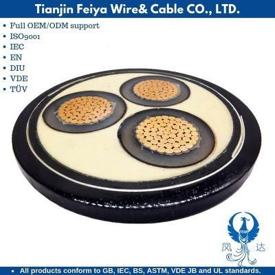 Feiya Australian Standard Industrial Cables 19/33kv Three Core Individual Screened XLPE/Swa/PVC Sheathed Mv Uderground Cable