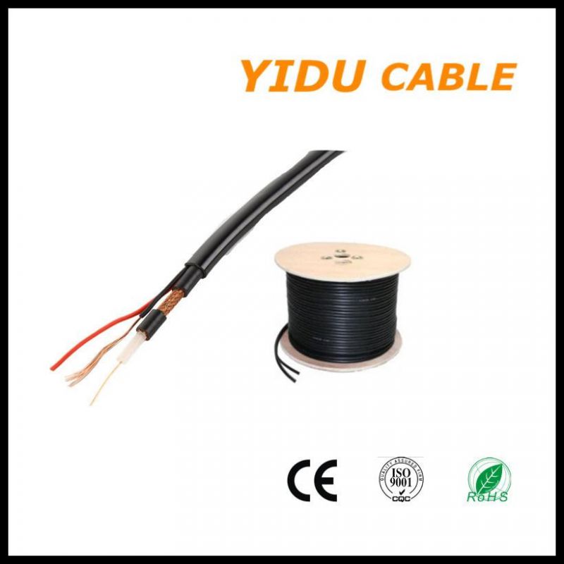 Rg59 with Power/ Rg59 +2c/2*0.5mm2/0.75mm2 Coaxial Cable Combo Multimedia TV AV CCTV Camera Coax Siamese Communication Cable with Power Cable
