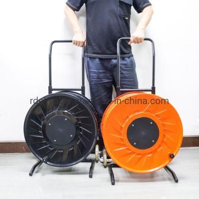 Robust PC Fiber Optic Cable Reels with Winder 380mm Empty Cable Drums