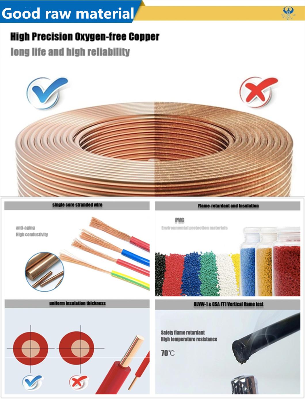 Flexible Standard Pure Copper Conductor PVC Insulated PVC Sheath Elevator Cable H05vvh6-F