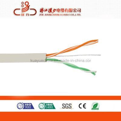 2 Pair UTP Cat3 Cable 0.5mm Bc/CCA Indoor Telephone Cable