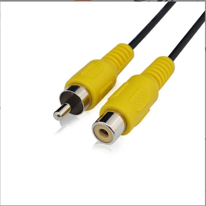 Single Head RCA Audio Cable AV Male Head Adapter Cable AV Single Head Video Cable RCA Female Head Wire Yellow 0.15 M