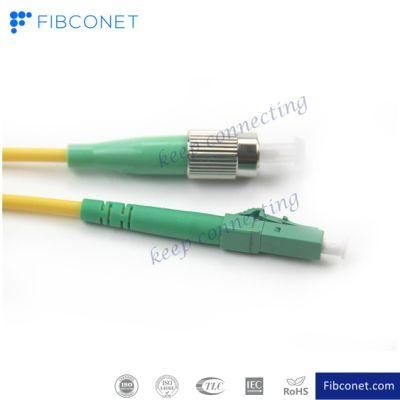 FTTH Single Mode 9/125 Simplex LC/APC - FC/APC PVC LSZH Fiber Optic Patch Cord