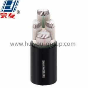 0.6/1kv Yjlv 240 mm2 Aluminum Conductor 4 Core PVC Insulated Power Cable