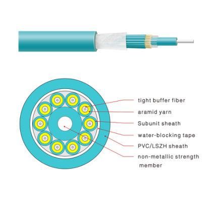 Communication 24 48 Core Indoor Distribution Gjpfjh Fiber Optic Cable