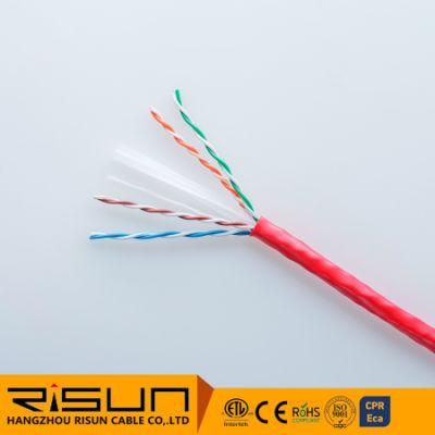 Factory Price 4 Pairs of Conductors CAT6 Cable CPR Eca/Dca/CCA/B2ca Ethernet Cables