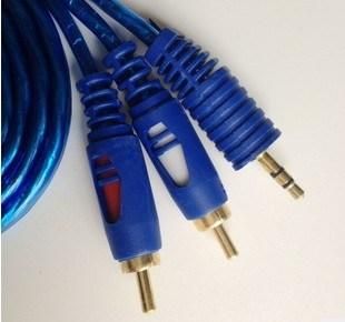 Audio Video Cable RCA Cable 3.5mm Stereo to 2RCA Cable