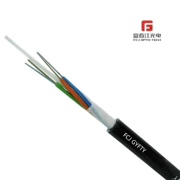 Optic Outdoor Self-Support Steel Wire/All Dielectric Aramid Yarn Armor Double Optic Fiber Drop Cable GYFTY