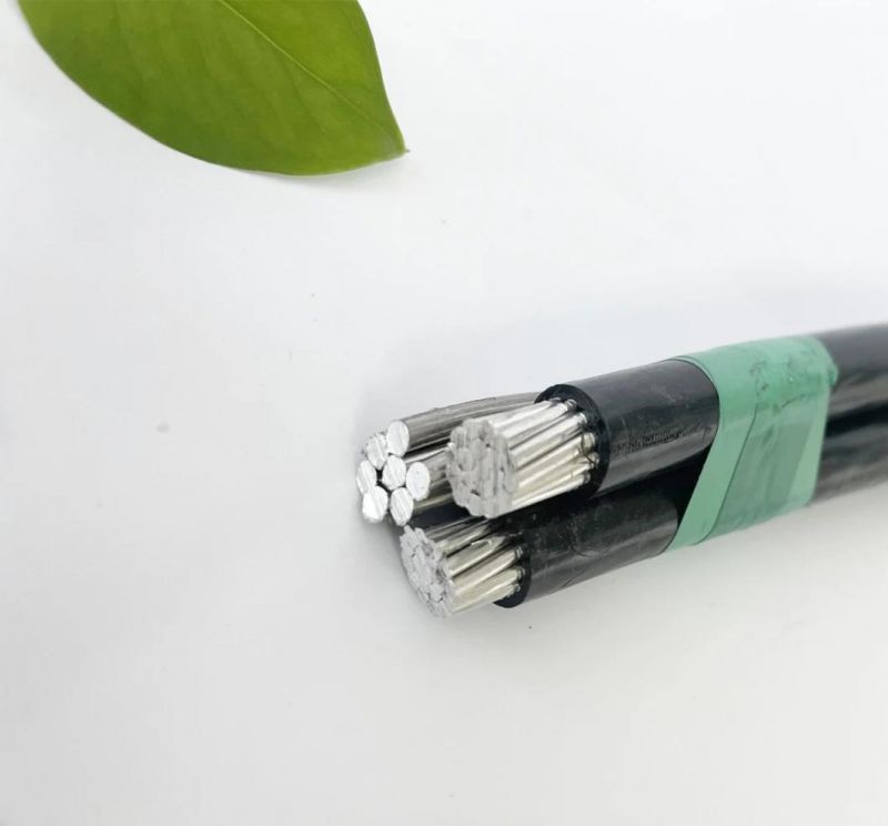 Low Voltage Aluminum ABC Cable with XLPE Insulated Aluminum Alloy AAAC Messenger Conductor