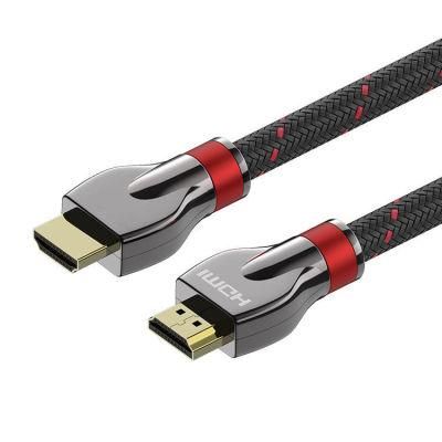 Zinc Alloy Shell 2.1V UHD 8K 60Hz 4K 120Hz Gold Plated 2M 3M HDR HDMI Cable for Computer TV PS5 1M 2M 3M 5M 10M 18M 30M