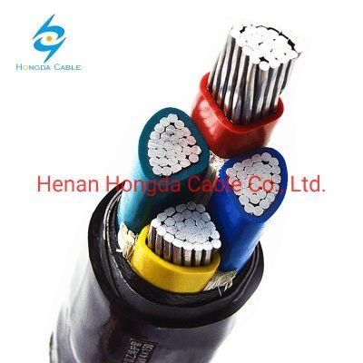 Nayy-J -O Al PVC PVC 0.6/1kv Direct Burial Underground Power Cable 16mm 50mm 70mm