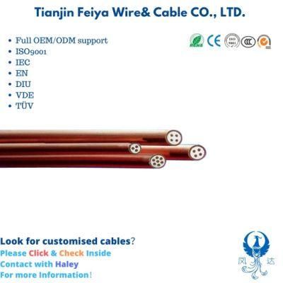 PVC 500V 2 Core 2.5mm Mineral Insulated Fire Resistant Aluminium Control Cable Electric Wire Coaxial Elevator Cable Waterproof Rubber Cable