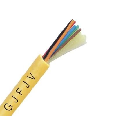 GJFJV Fiber Optic Cable 6mm Type FTTH Cables with Two FRP Strength Member
