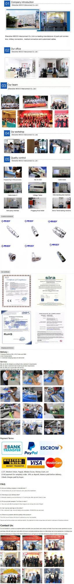 Customized Cable BNC to 00 (FFA. 00.250) Ut Coaxial Cables for Ultrasonic Flaw Detector