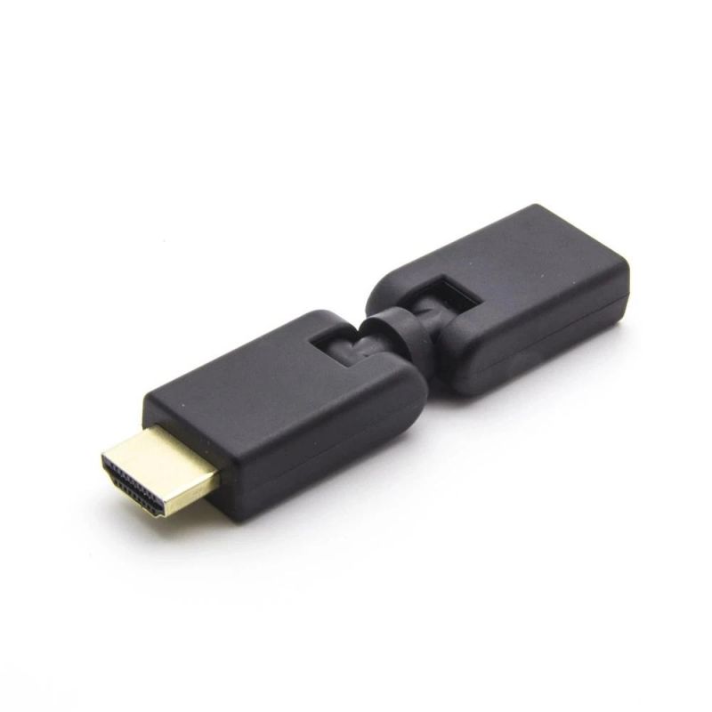 HDMI Splitter Ce RoHS2.0 HDMI 360 Degree Male to Female Rotary Adapter with Free Rotation for HDTV