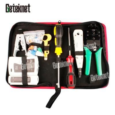 Gcabling Computer Tester Krone Insertion Tool Hand Crimping RJ45 Connector Network Installation Engineer Tool Kit