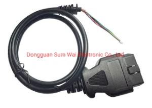 Automobile 16 Pins Male OBD Cable
